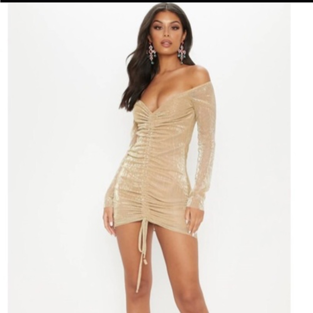 Gold dress